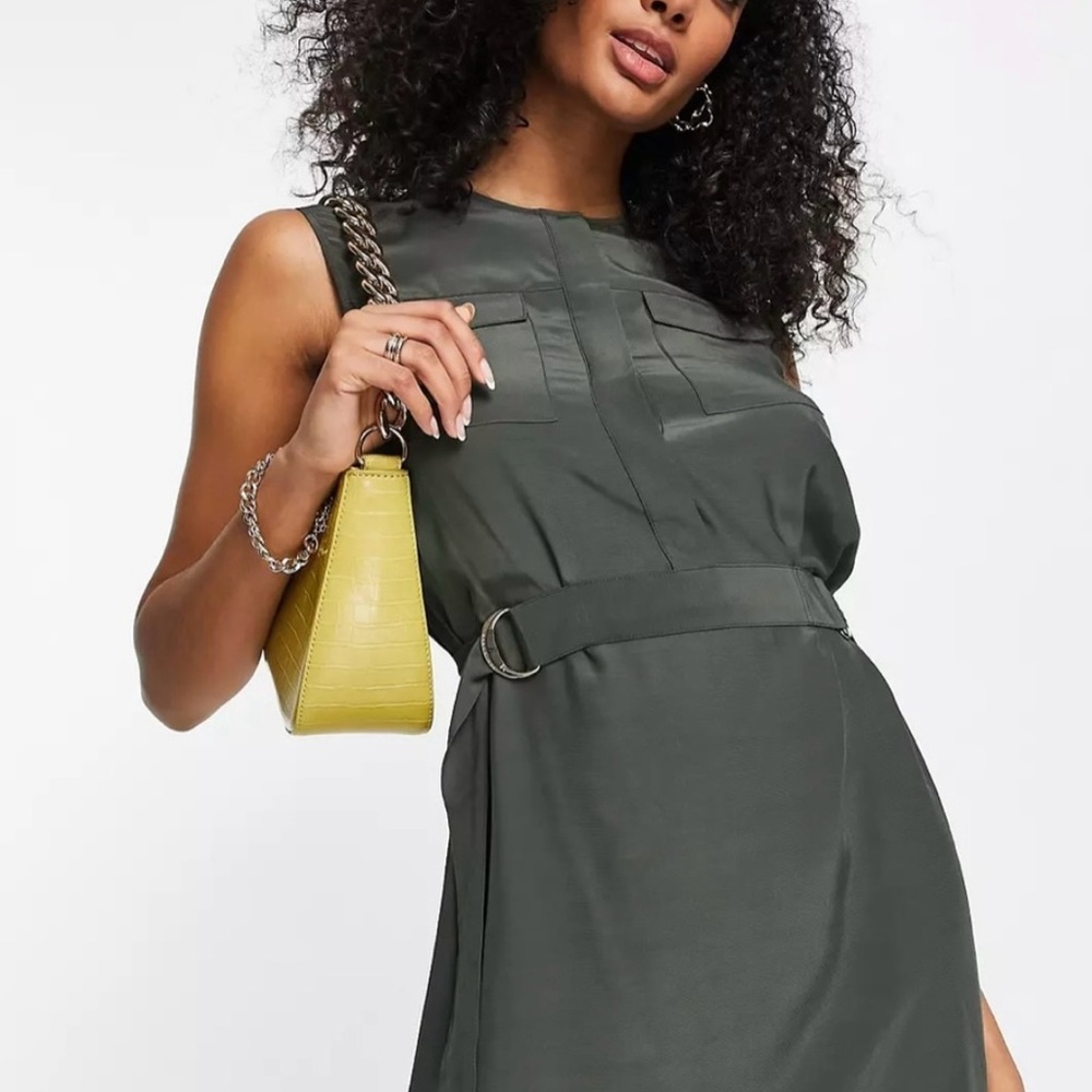 Ted Baker Dohly Utility Double D Buckle Dress Sz 3